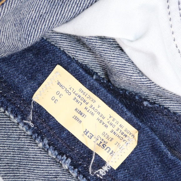 Vintage 70s Rustler Bootcut Western Jeans Blue - Picture 6 of 8